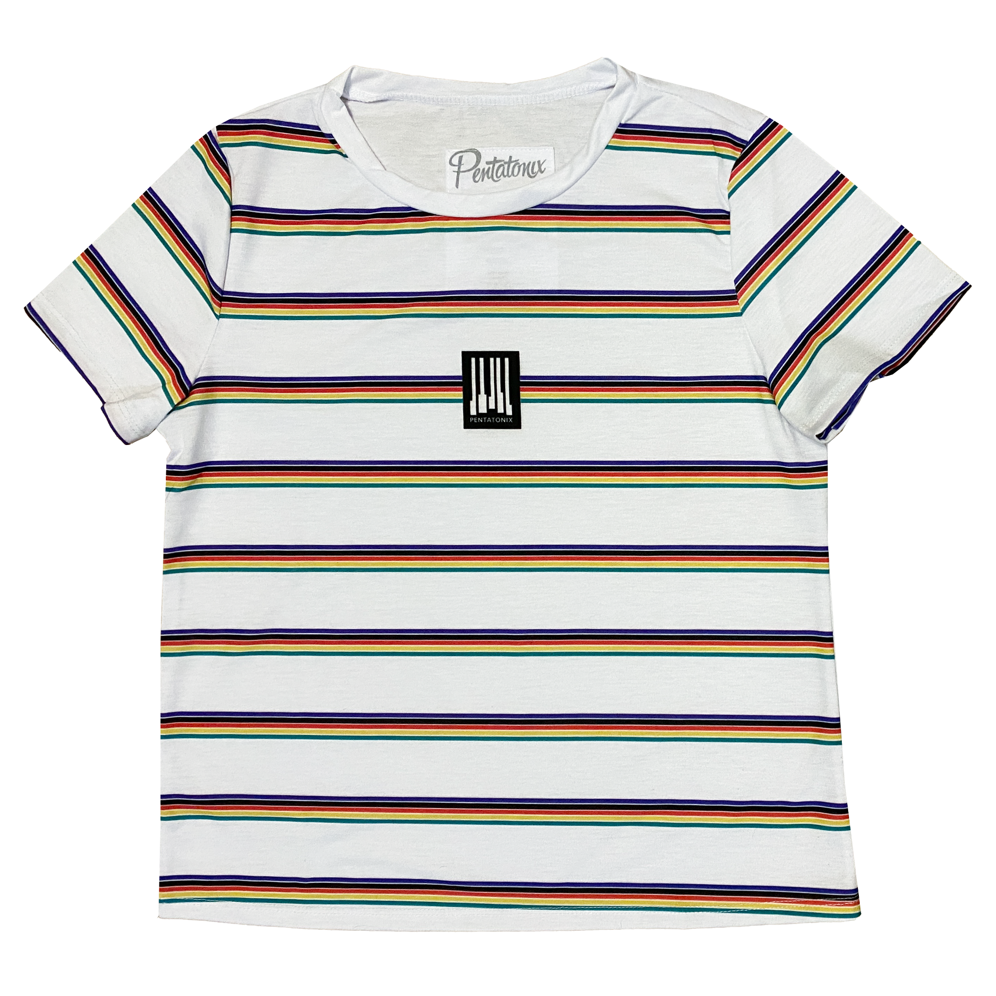 All Over Stripe Ladies Tee Front