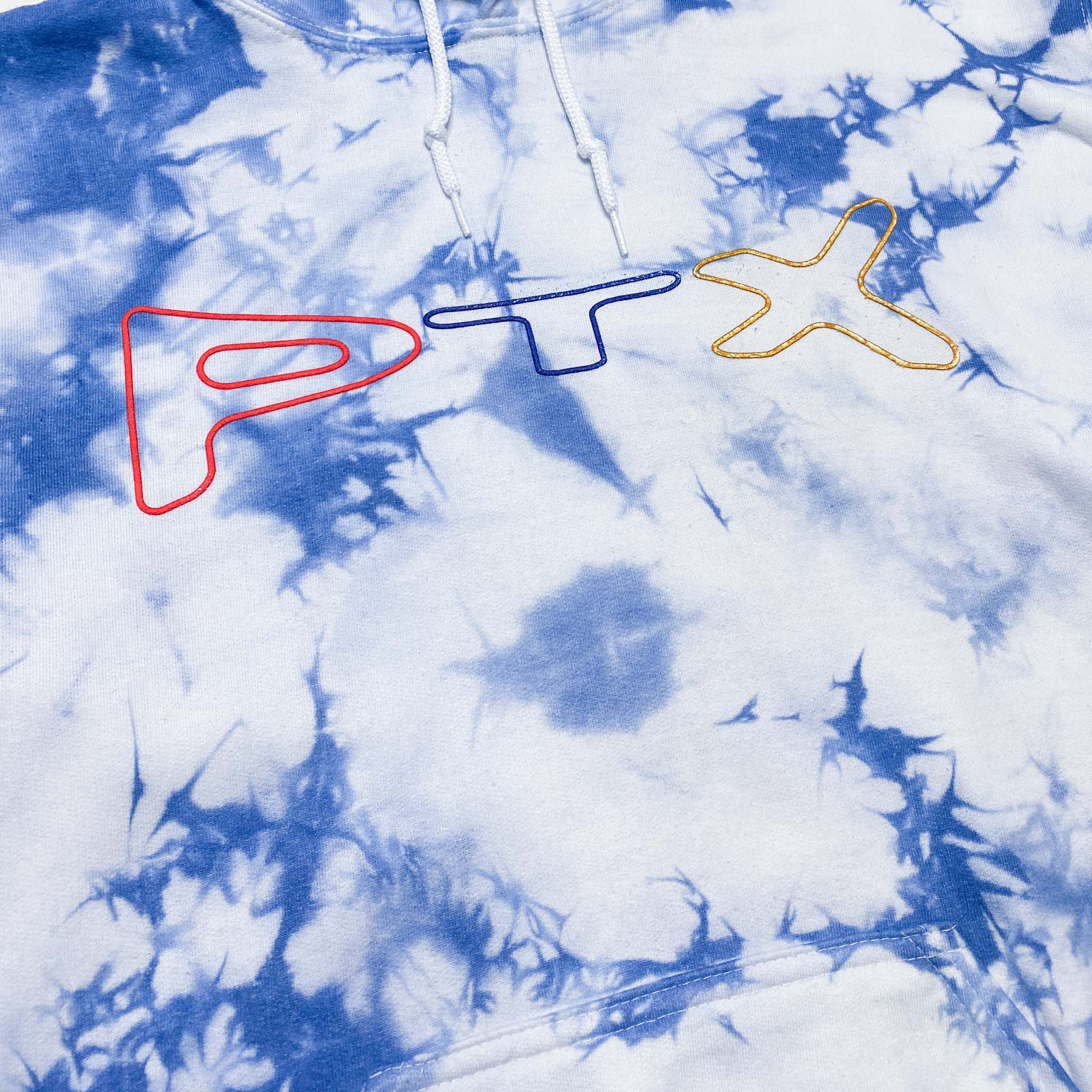 Wonderful Tour 2023 Blue Tie Dye Pullover Hoodie Front Design