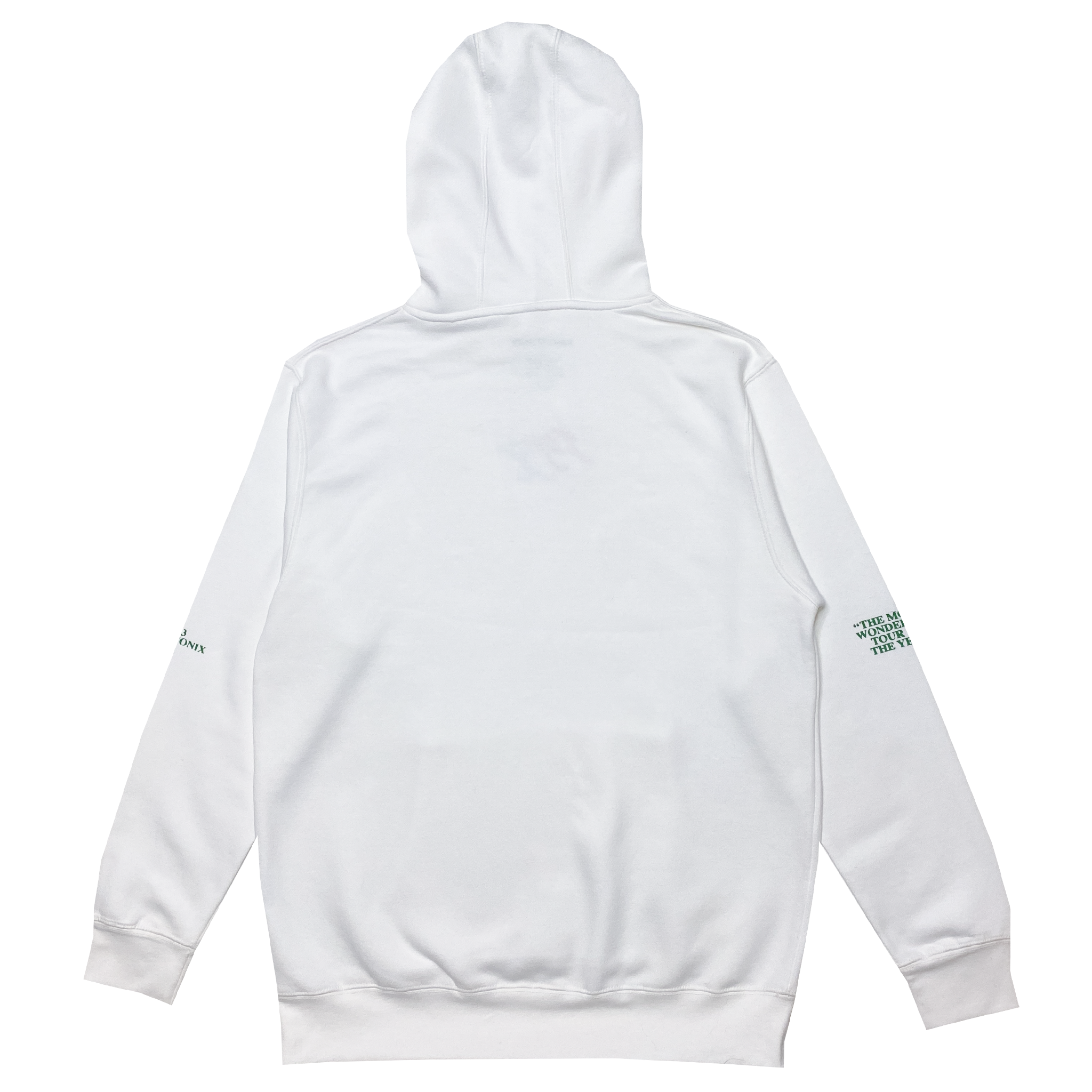 Wonderful White Pullover Hoodie Back