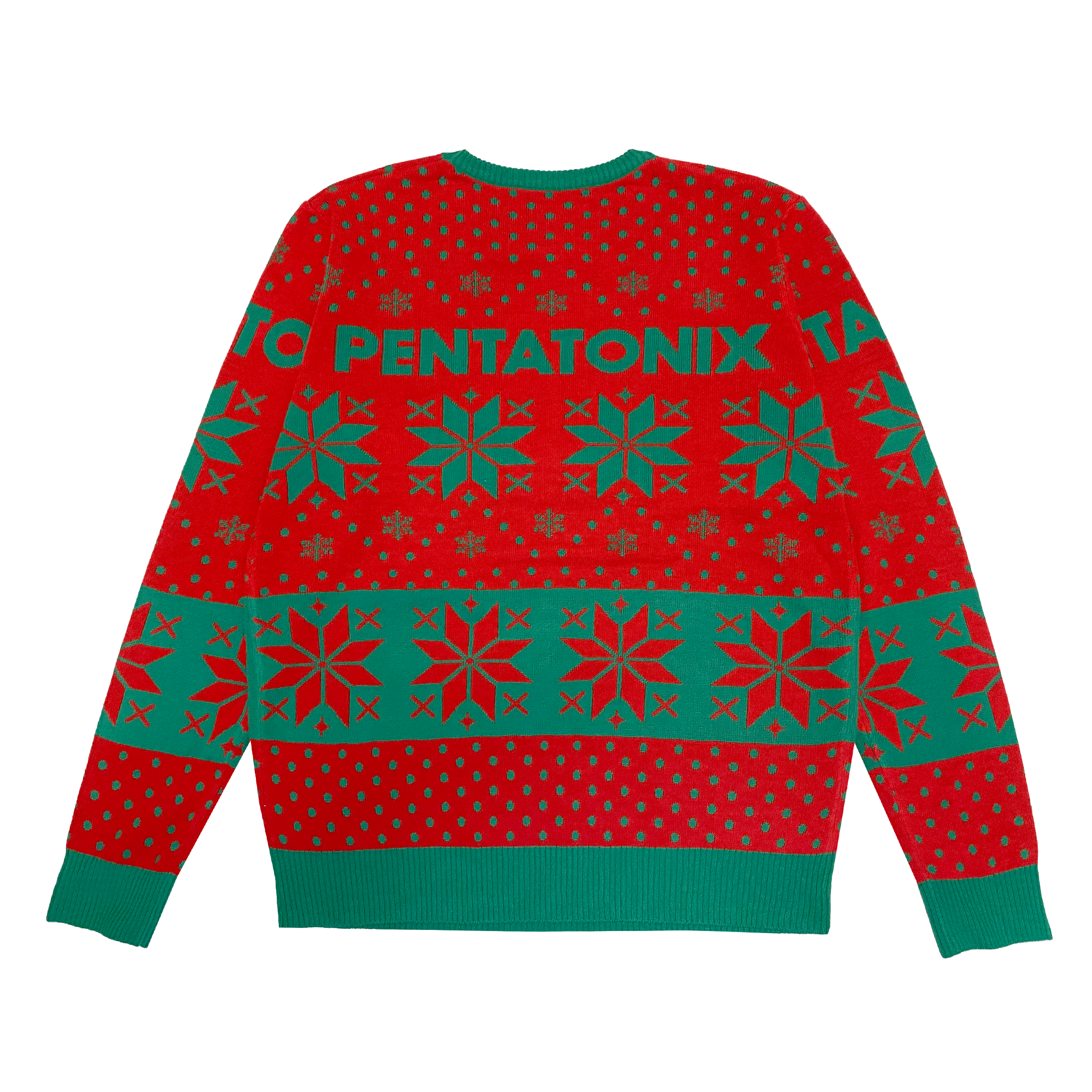 PTX 2022 Holiday Red Knit Sweater Back