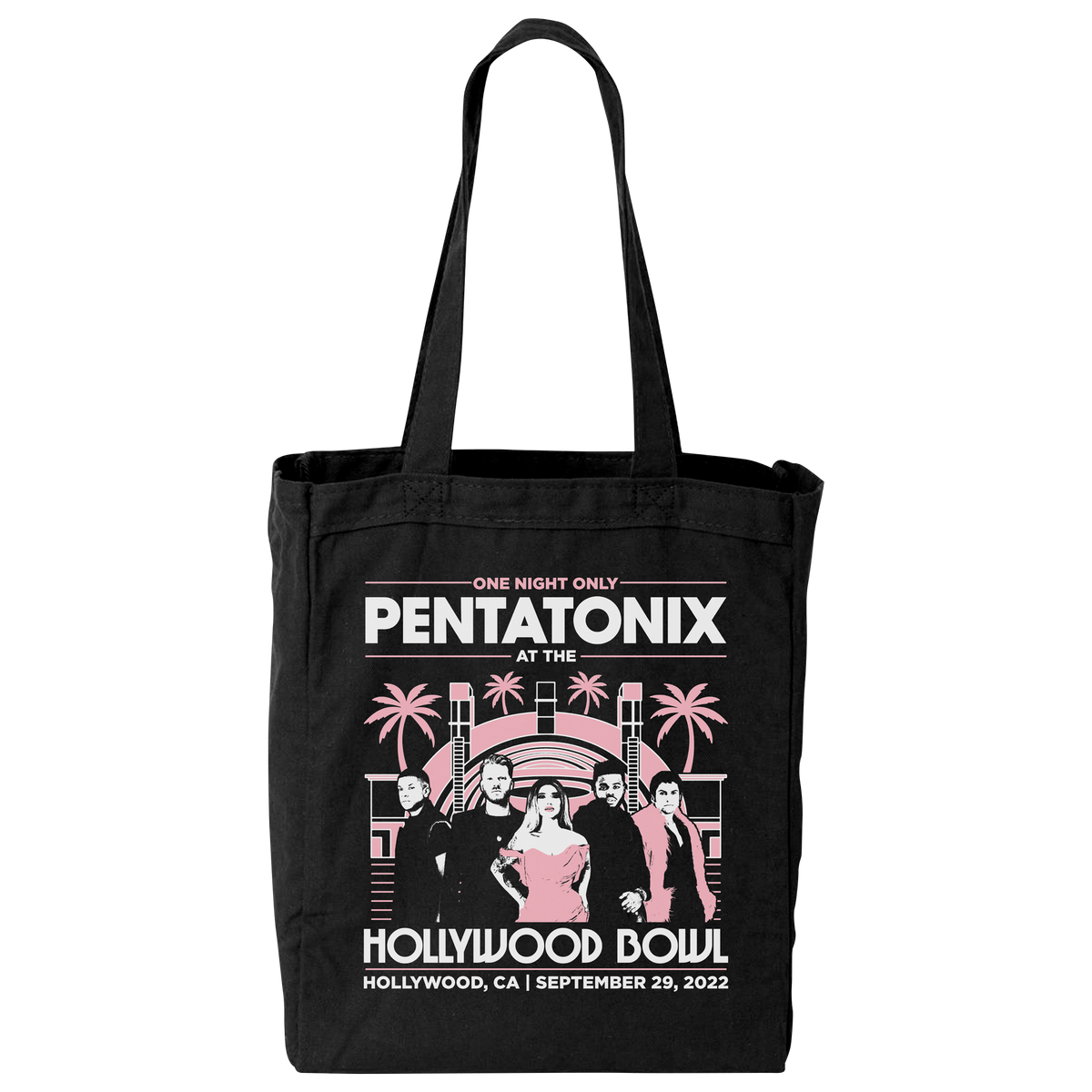 PTX Hollywood Bowl 2022 Black Tote Pentatonix Official