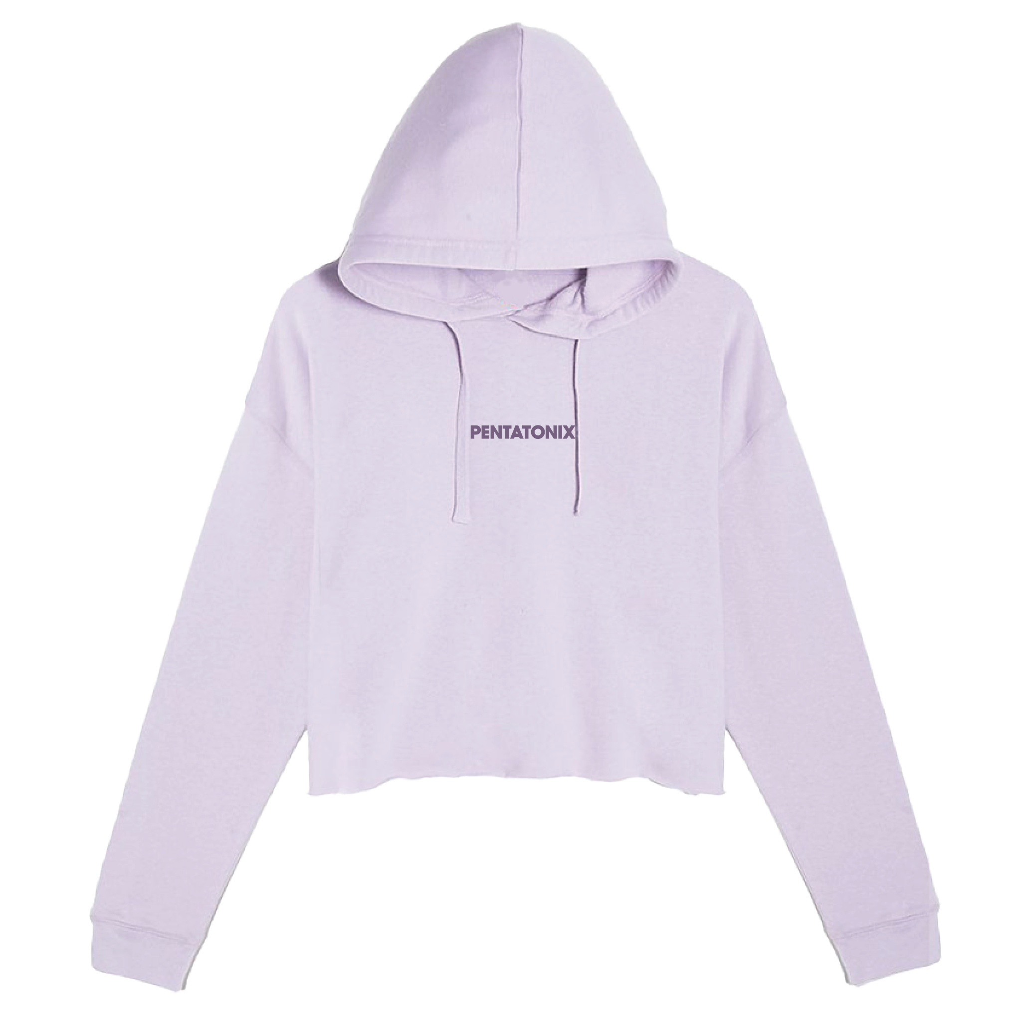 Logo Lilac Crop Hoodie