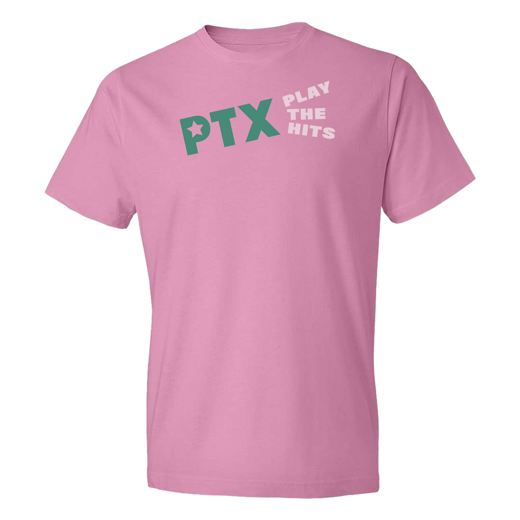 Play The Hits Pink Tee