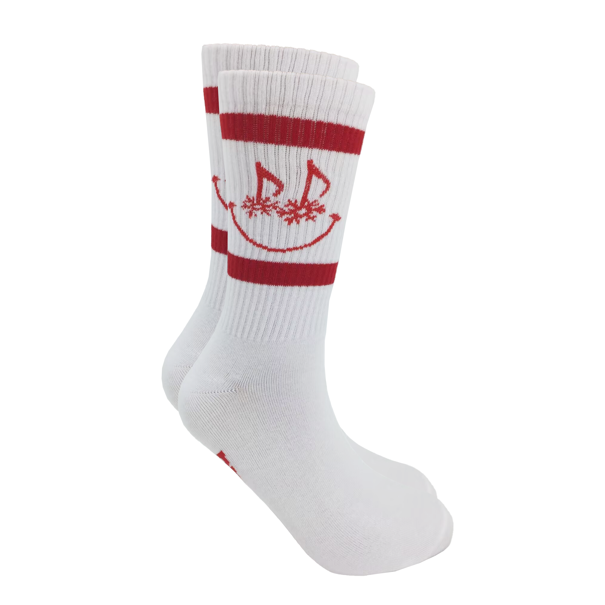 Musical Smile White Socks