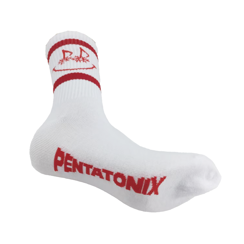 Musical Smile White Socks