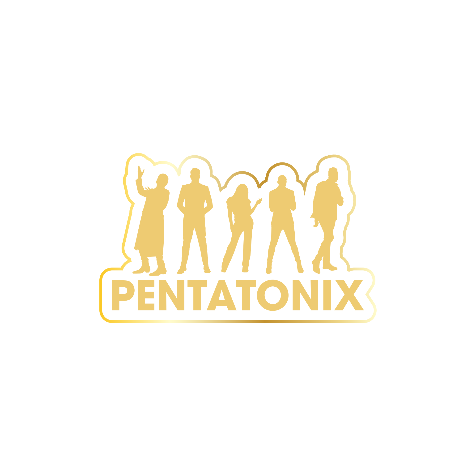 Pentatonix Gold Lapel Pin
