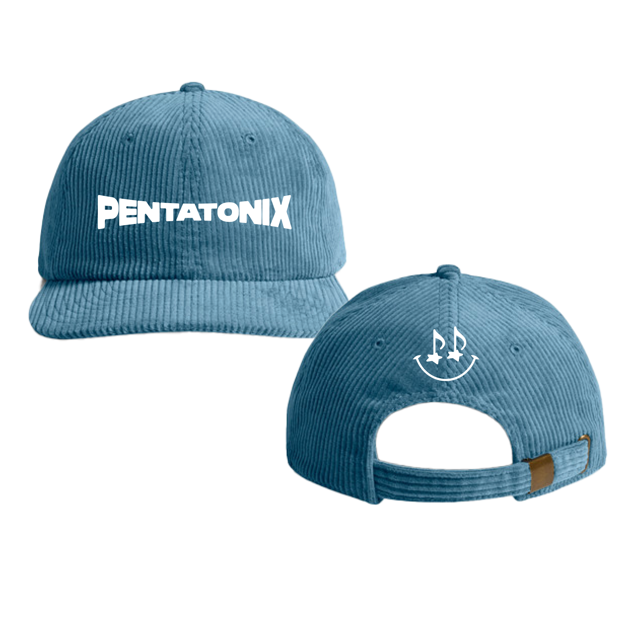PTX Musical Smile Corduroy Blue Hat