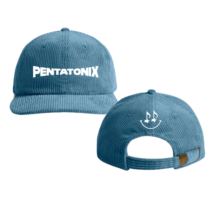 PTX Musical Smile Corduroy Blue Hat