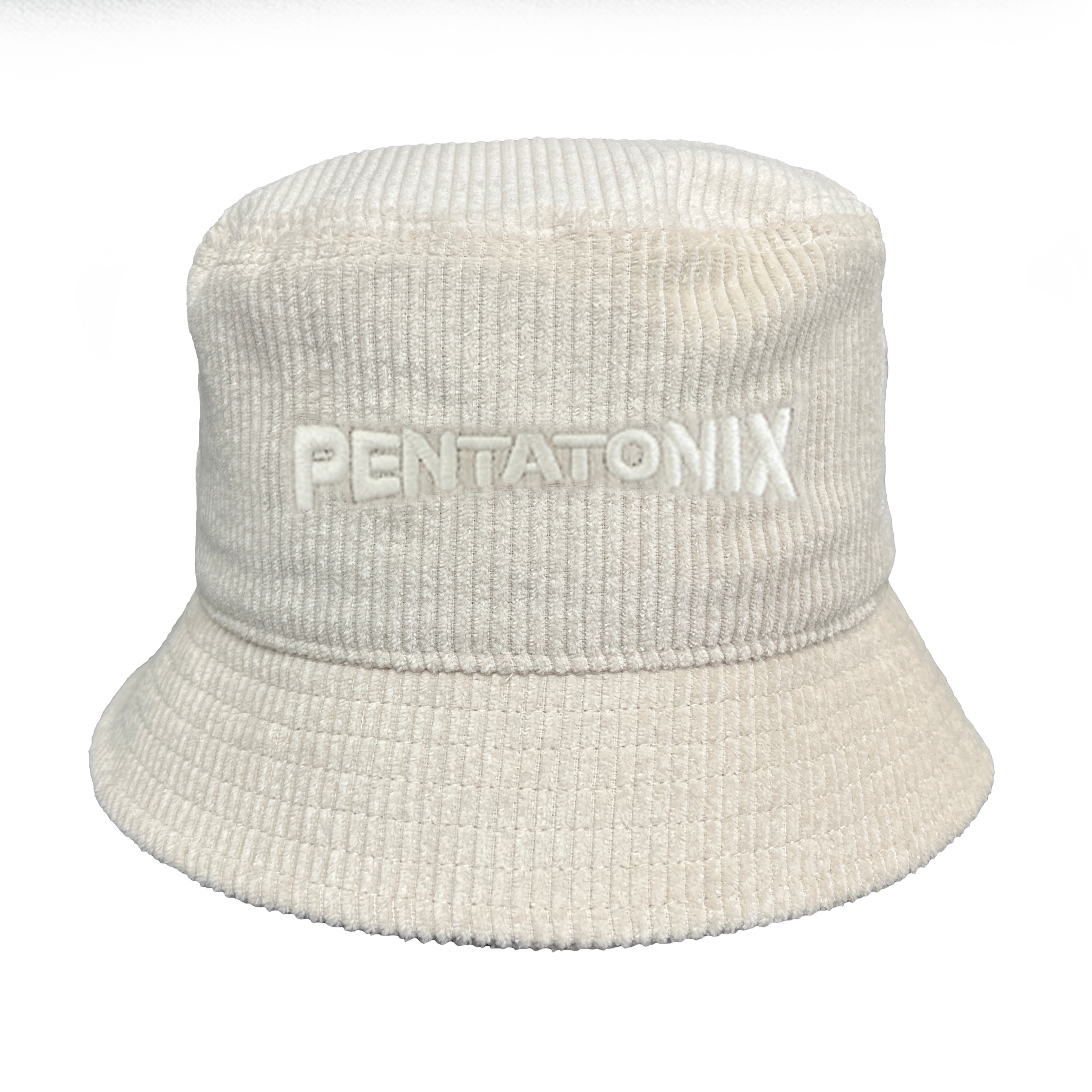 Pentatonix Corduroy White Bucket Hat