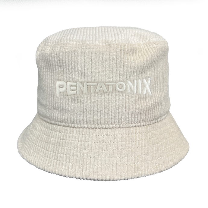 Pentatonix Corduroy White Bucket Hat