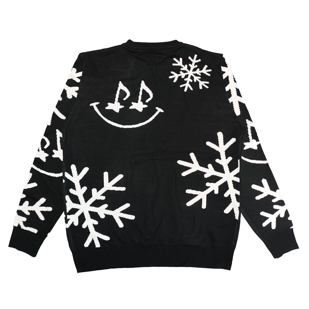 PTX Musical Smile Knit Black Sweater