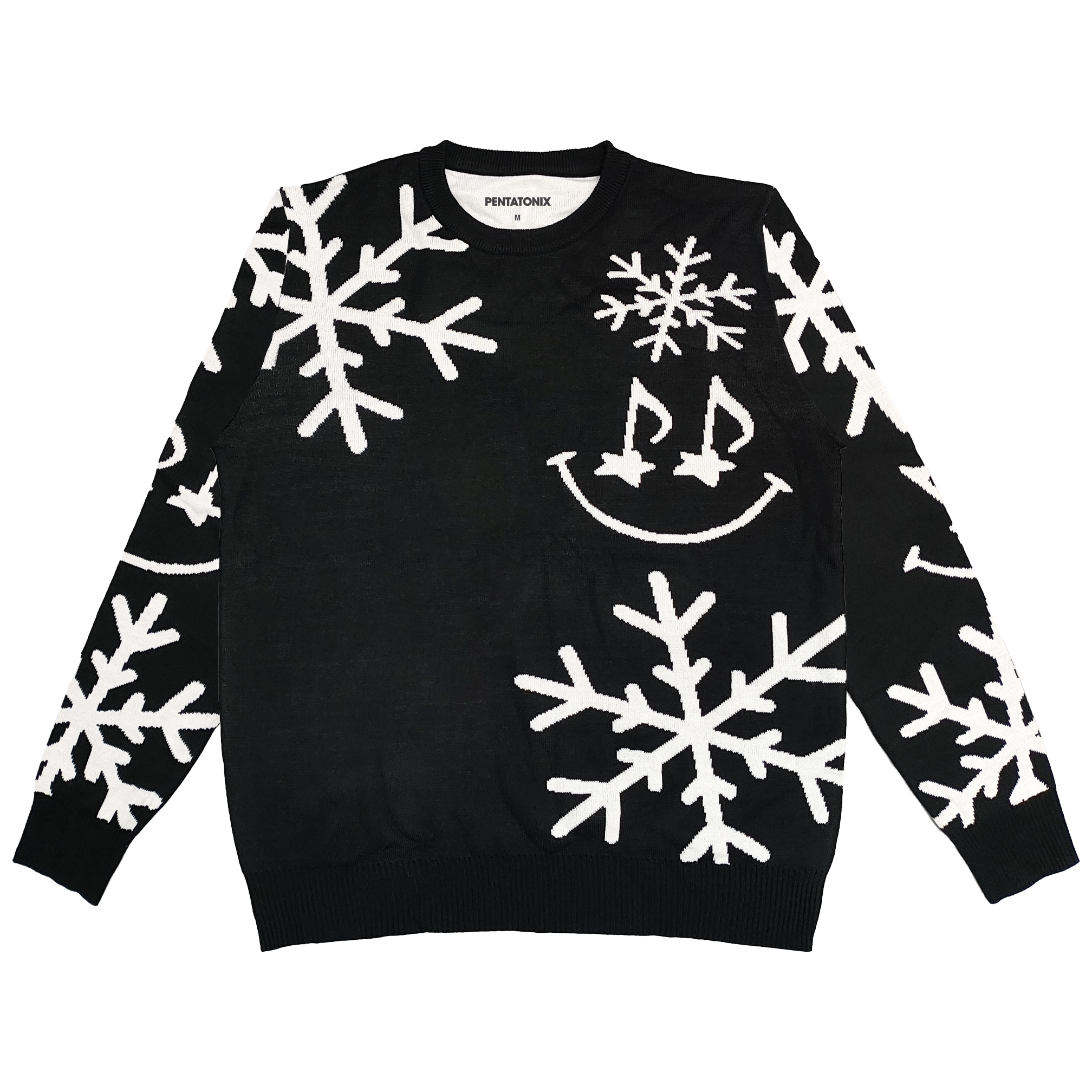 PTX Musical Smile Knit Black Sweater