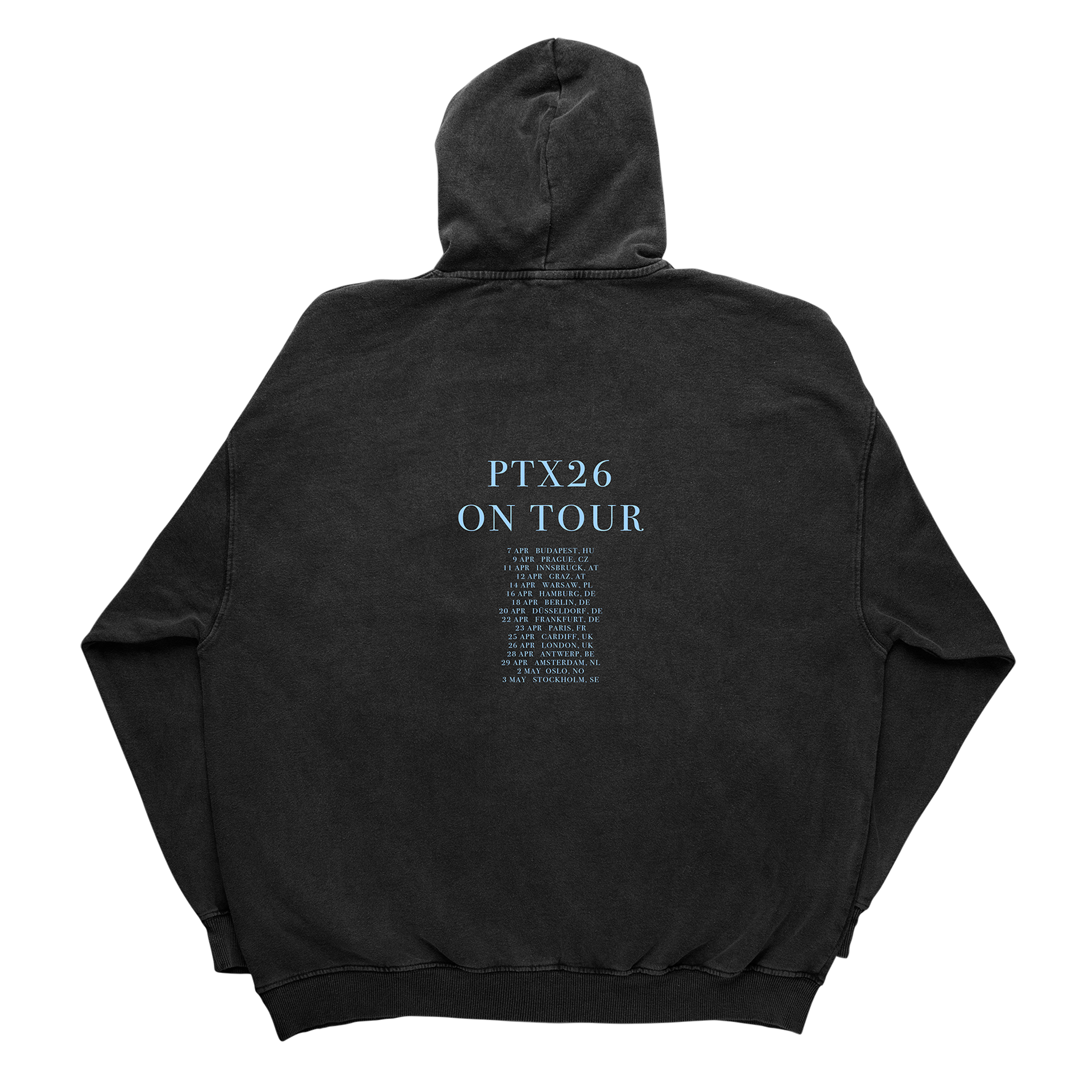 PTX 26 On Tour Black Pullover Hoodie