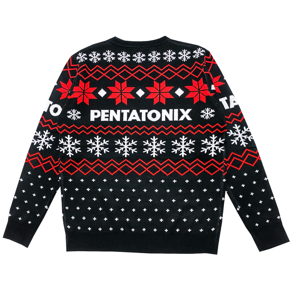 PTX Knit Holiday Black Sweater Back