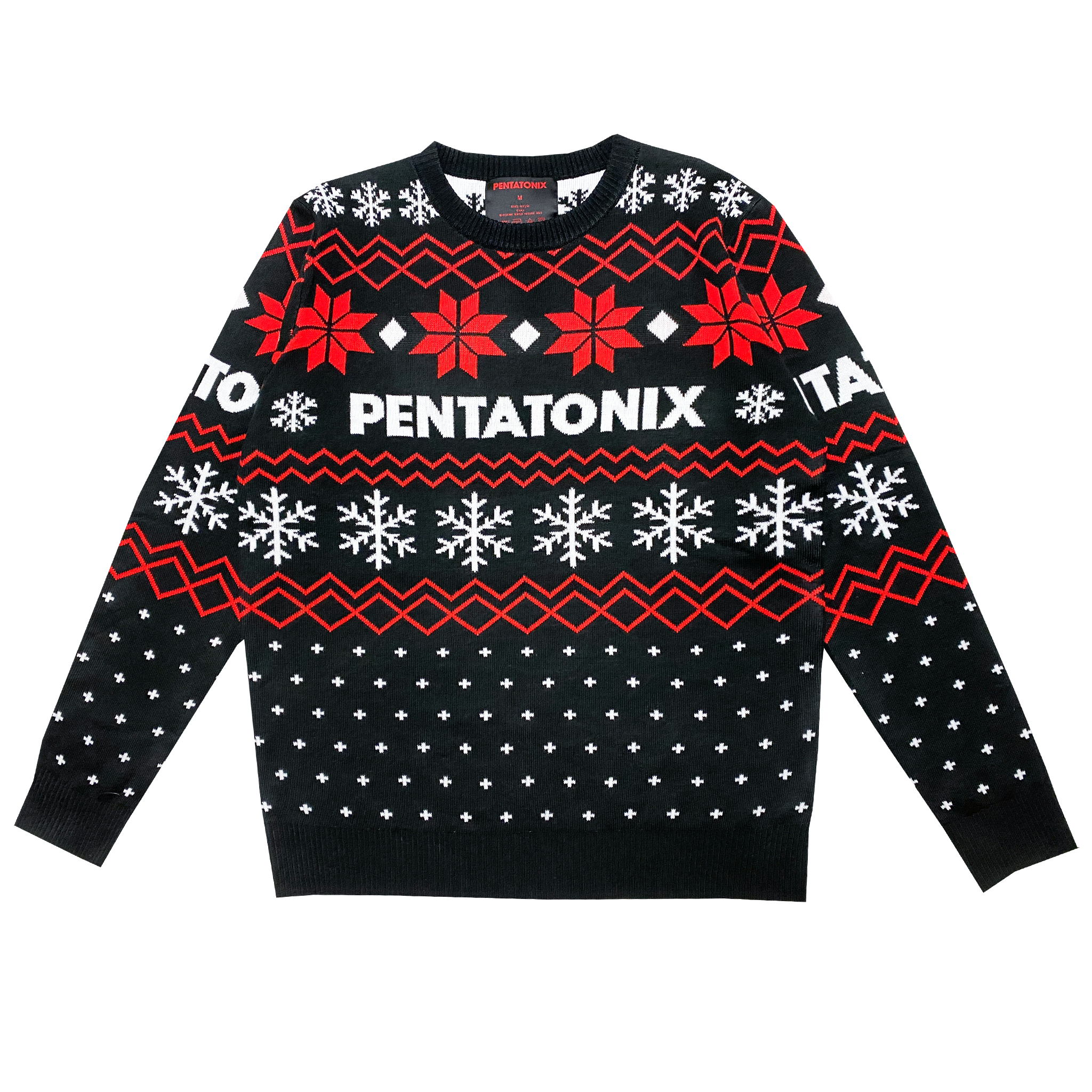 PTX Knit Holiday Black Sweater Front