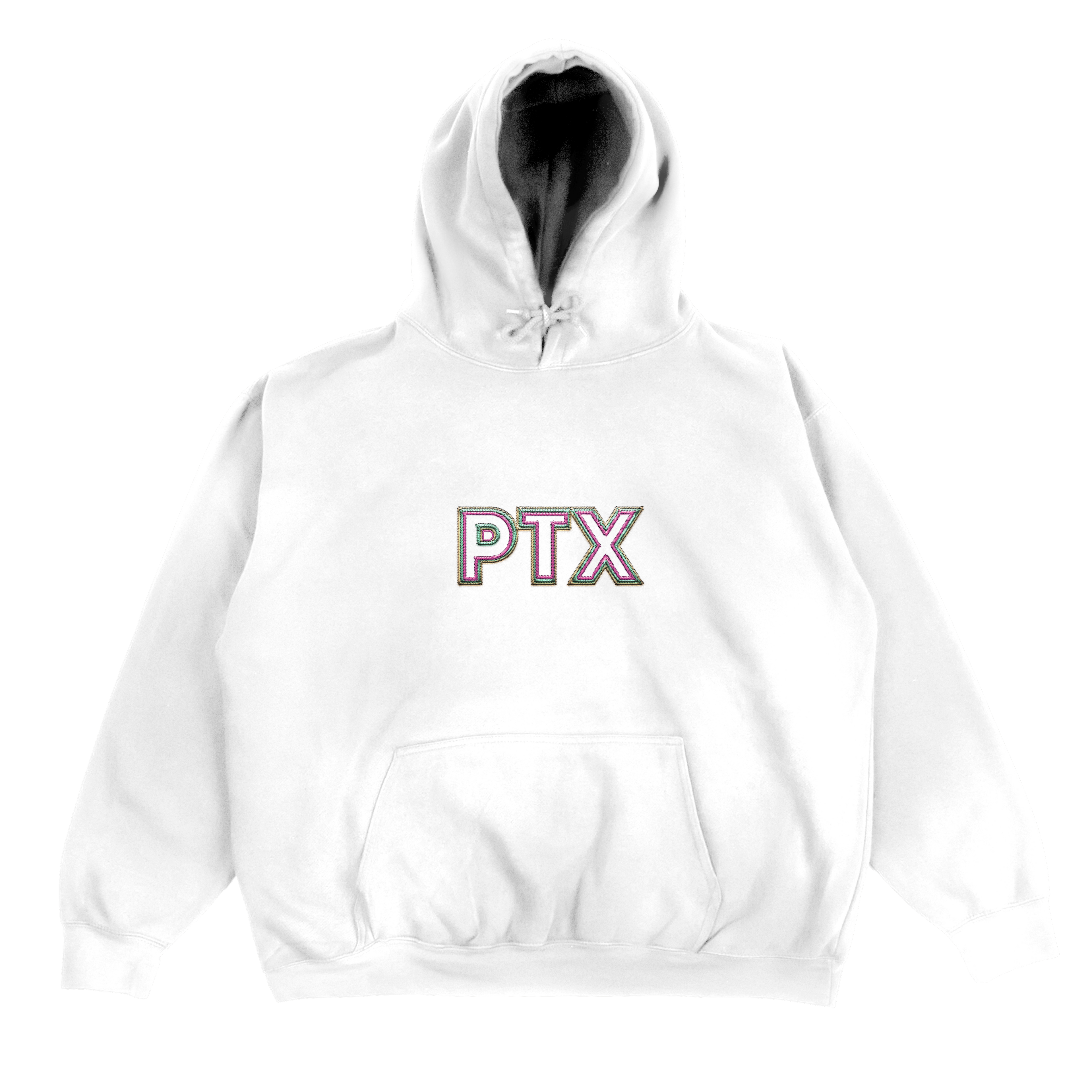 Play The Hits White Pullover Hoodie
