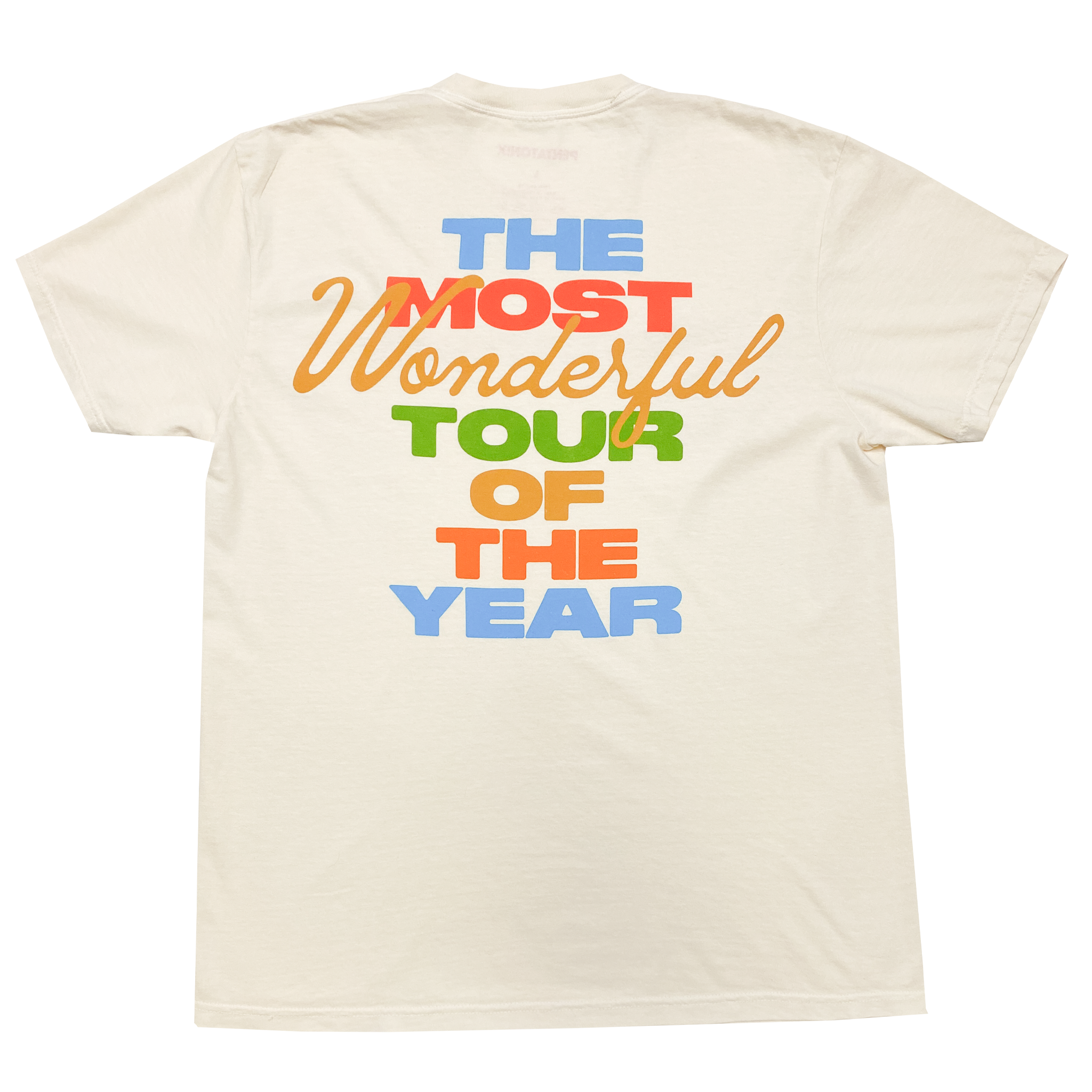 Wonderful Tour Of Year Vintage White Tee Back