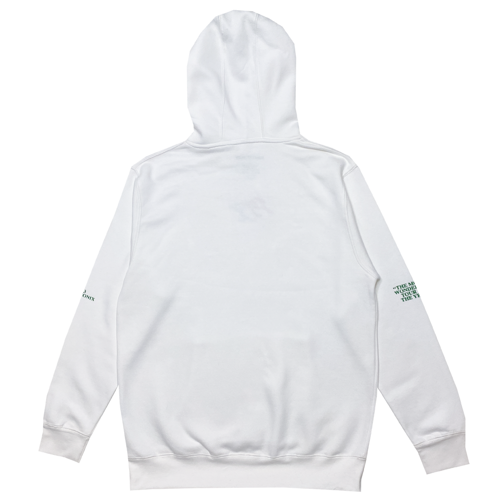 Wonderful White Pullover Hoodie Back