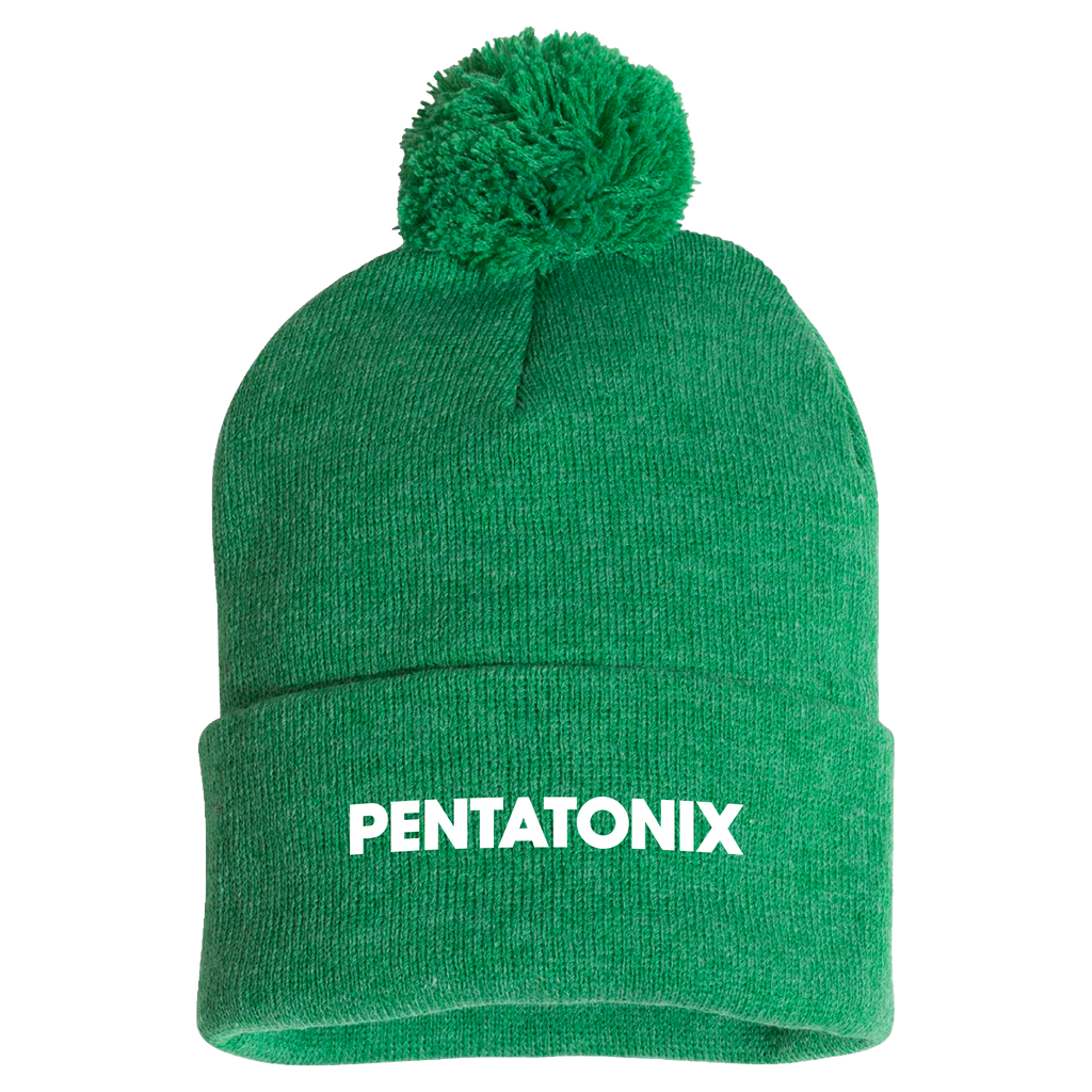 Evergreen Green Pom Beanie