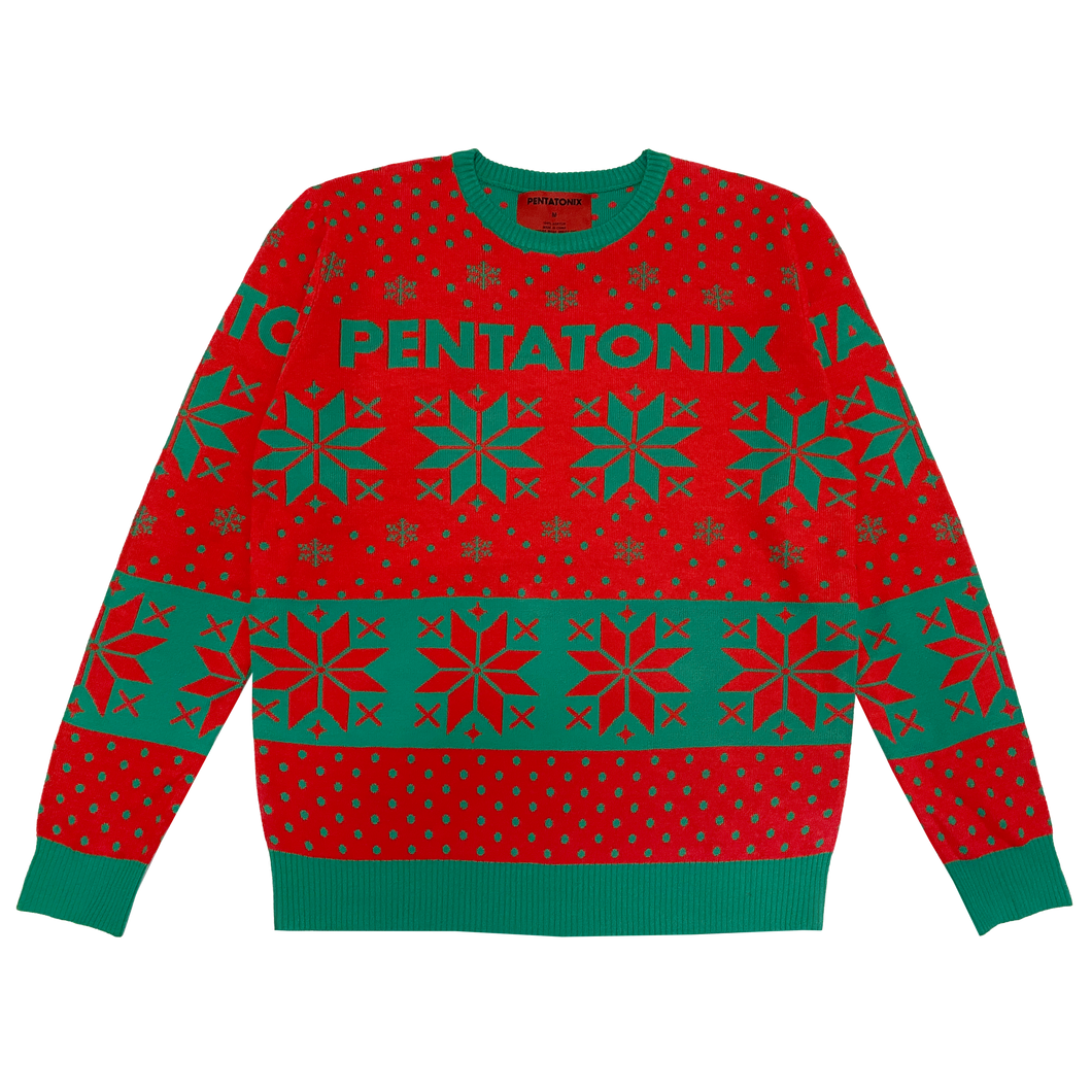 PTX 2022 Holiday Red Knit Sweater