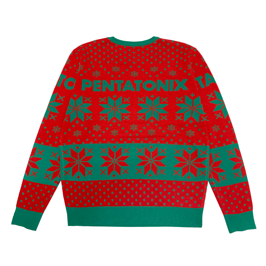 PTX 2022 Holiday Red Knit Sweater Back