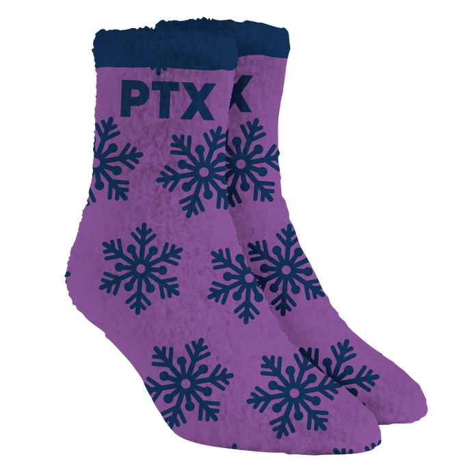 PTX Fuzzy Purple Socks