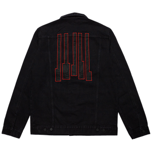 Vlone black hot sale jean jacket